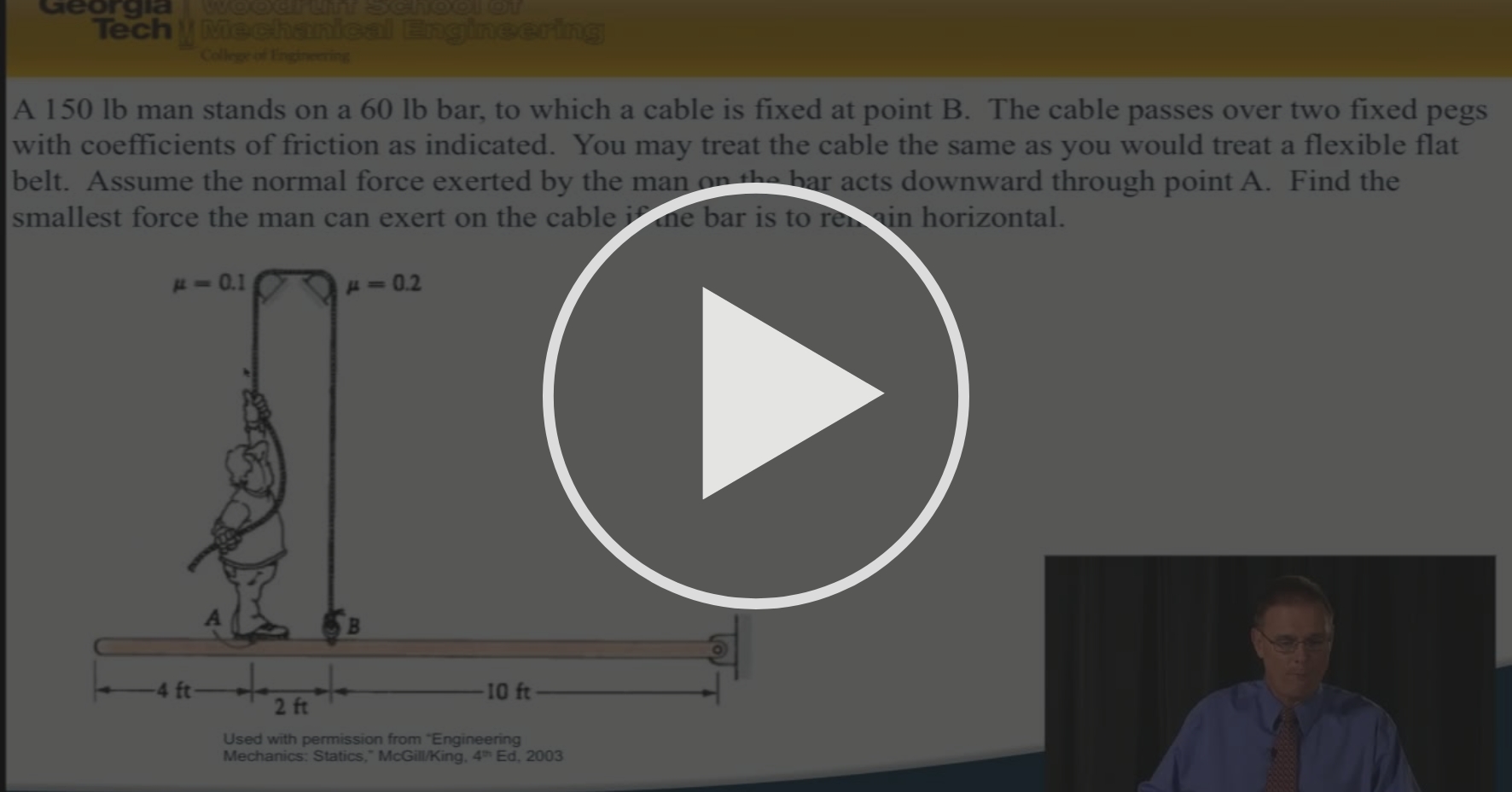 Module 29 Belt Friction Examples Coulomb Friction and Belt Friction Coursera