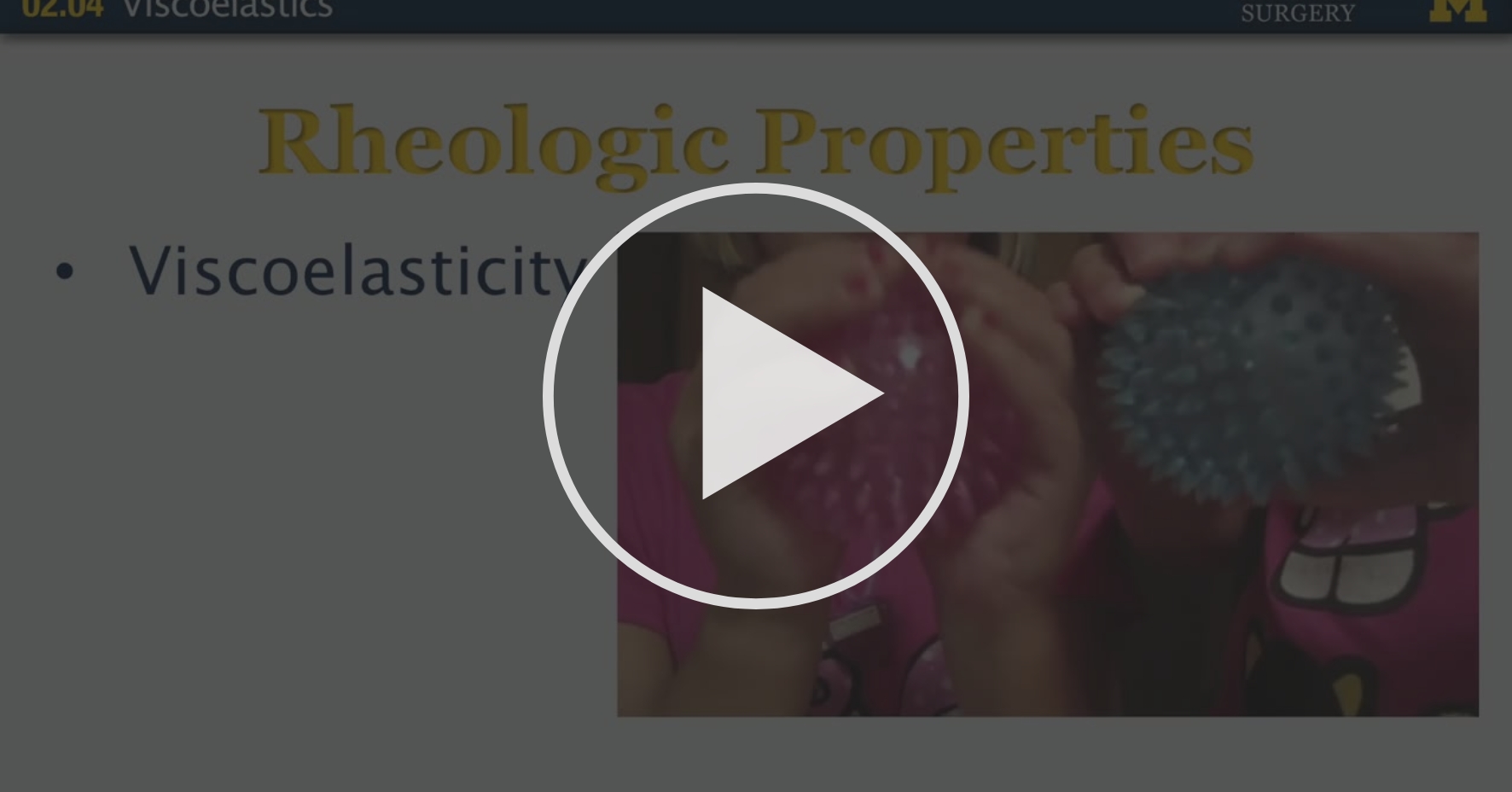 02.04 - Viscoelastics - Unit 2: In the Operating Room and Getting to ...