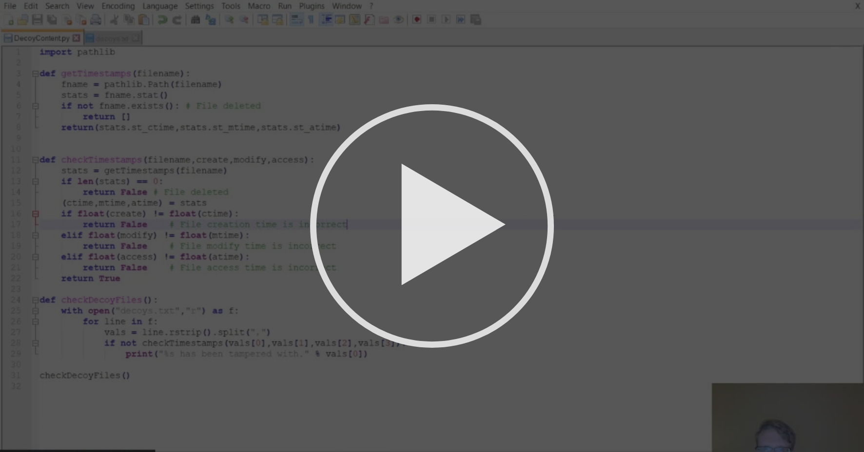 Decoy content - Python for active defense: Decoys | Coursera