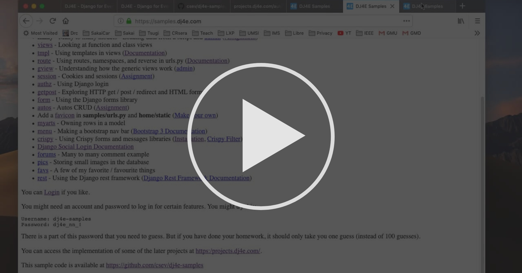 Walkthrough: Samples - Autos - Django Forms | Coursera