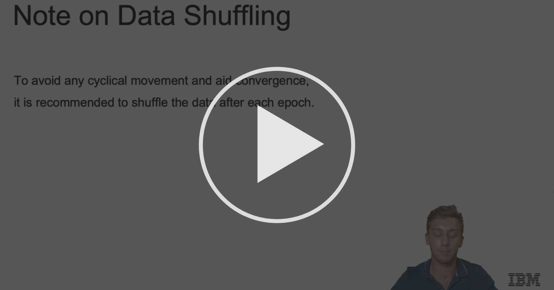 Data Shuffling - Neural Network Optimizers and Keras | Coursera