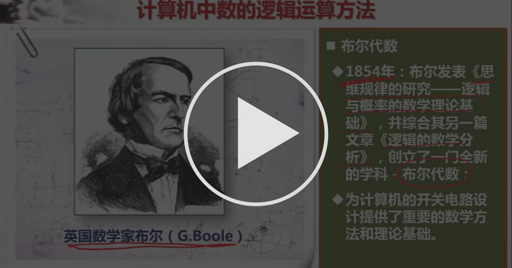 二进制数的布尔运算 计算机的基本原理 Coursera
