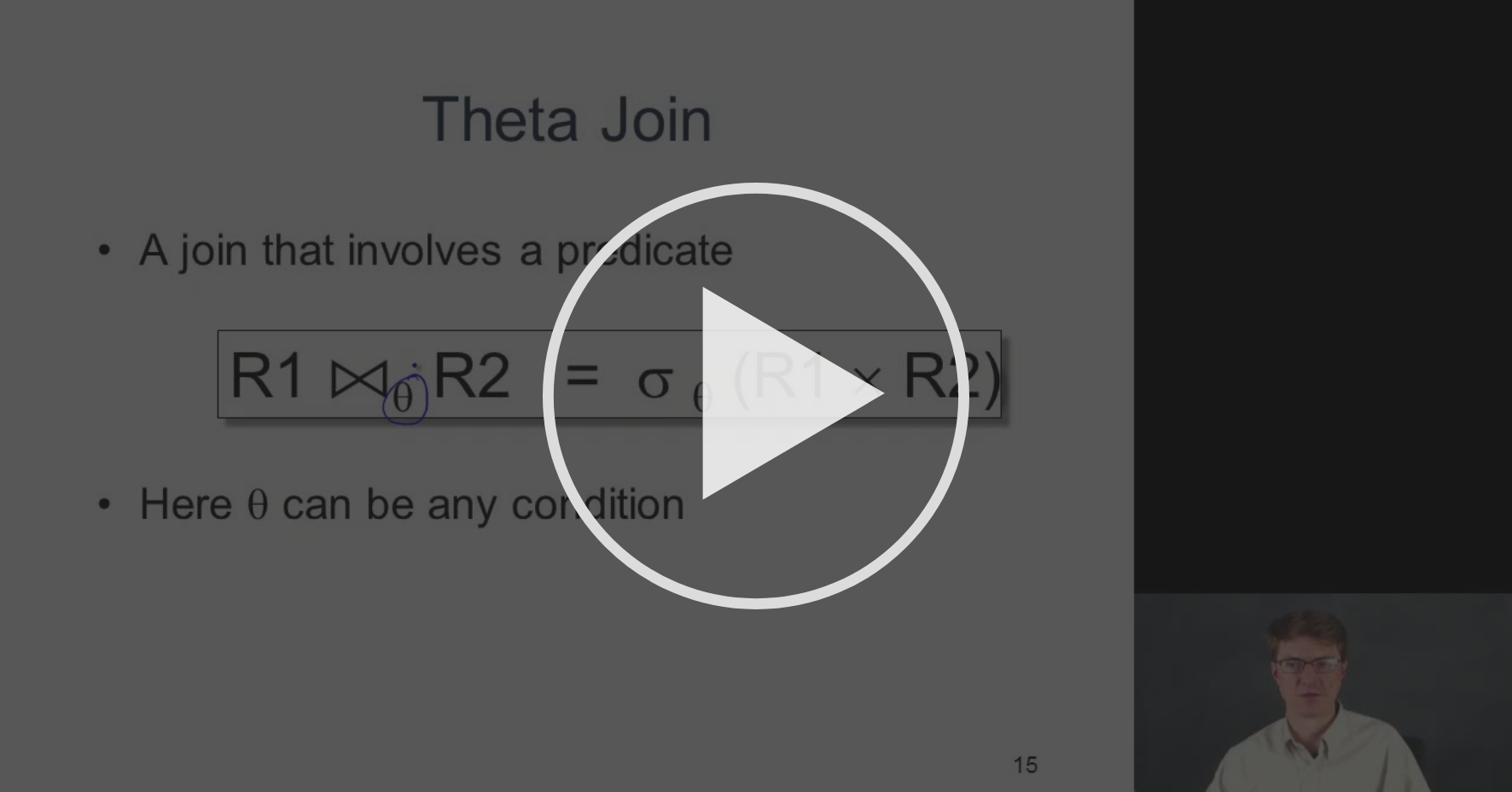 Relational Algebra Operators: Theta-Join - Relational Databases and the