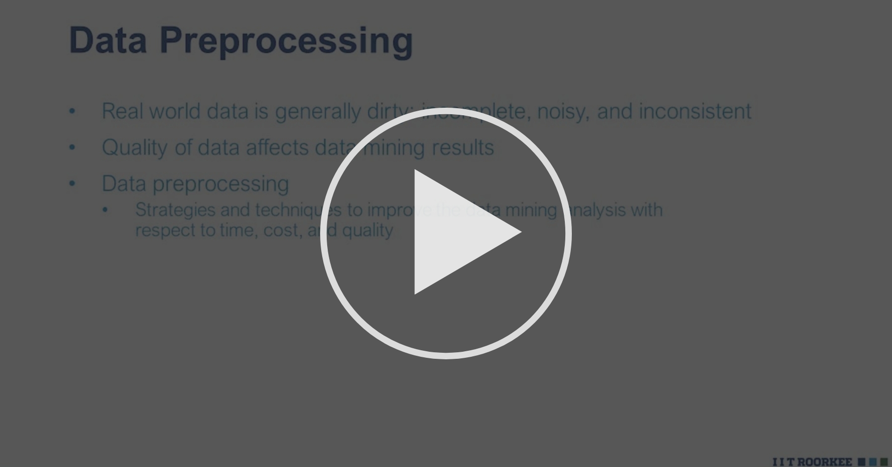 Data Preprocessing Tasks - M1: Introduction to Data Mining for Smart ...