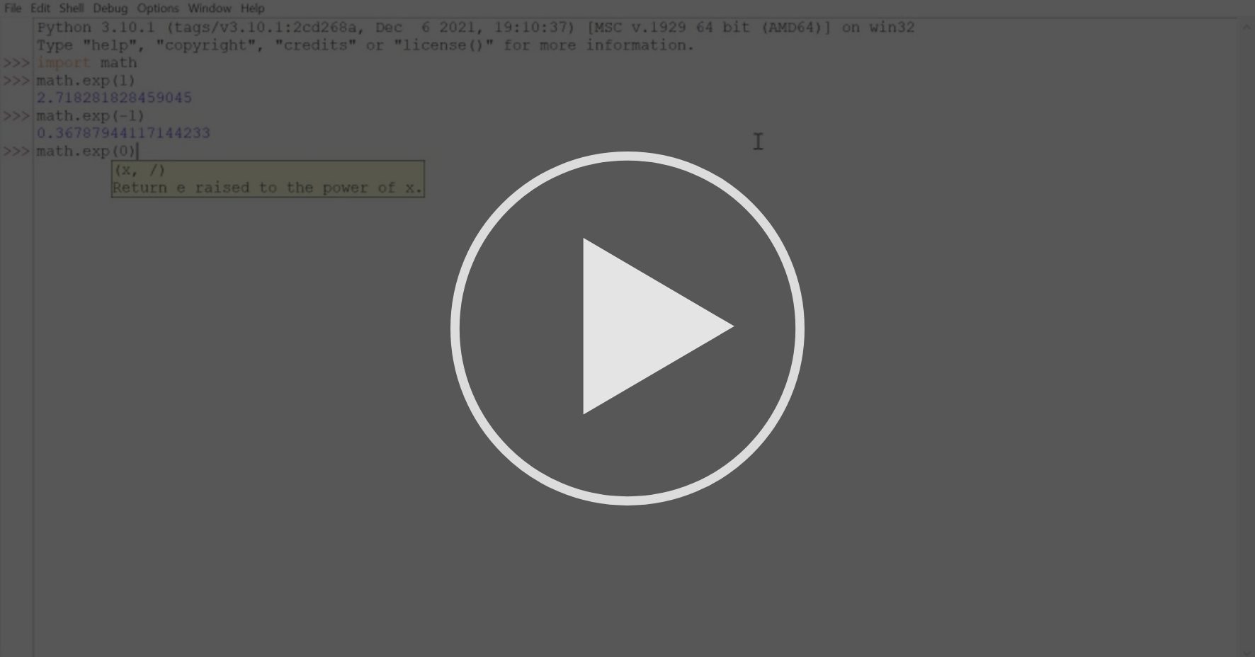 Python Exponentials and Logarithms Functions Coursera