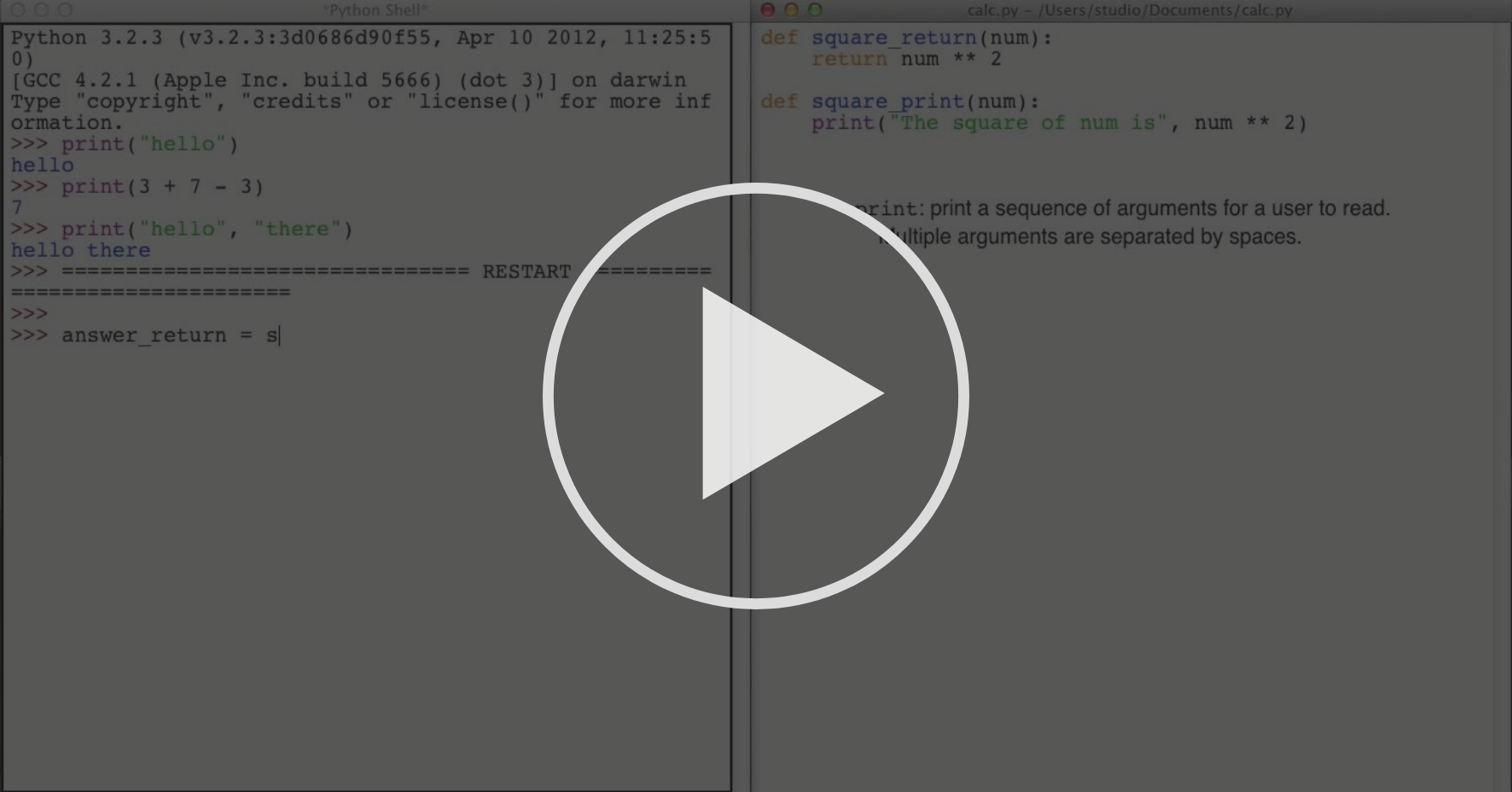 Input/Output and str Formatting - Strings and Designing Functions | Coursera