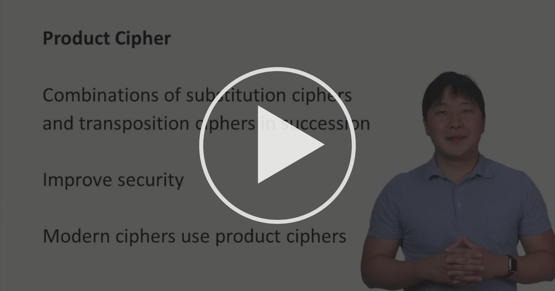 Product Cipher Classical Cipher Transposition Coursera