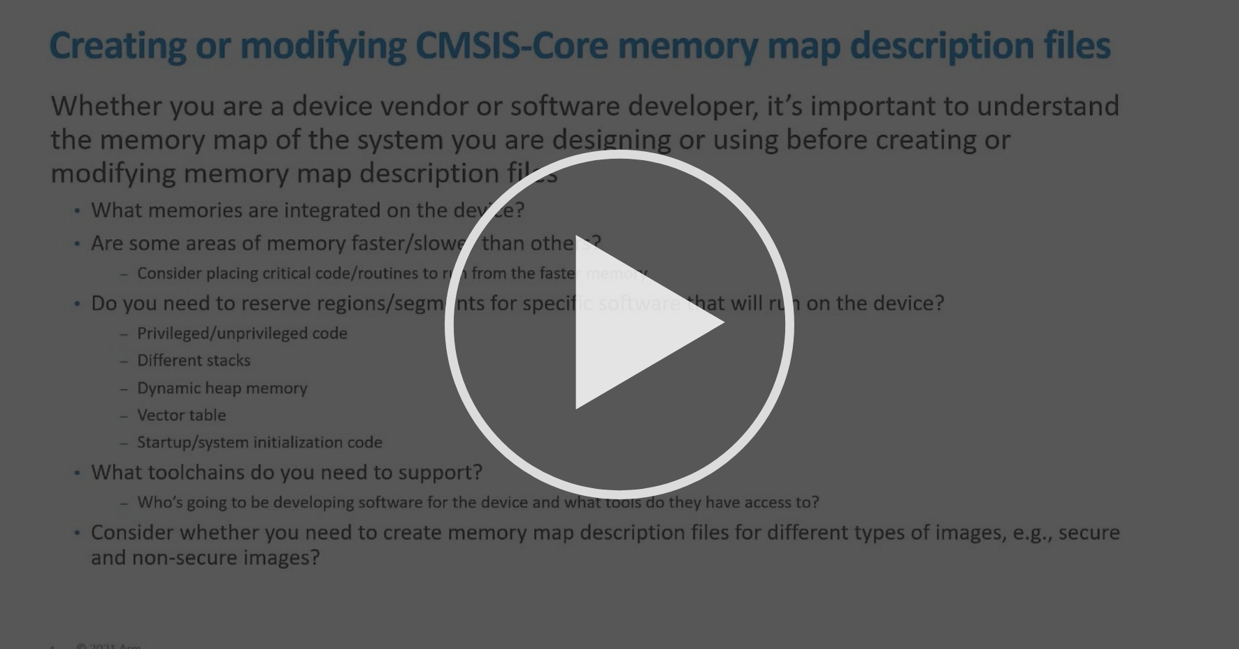 Writing Memory Description Files Part 2 Booting & Initialisation