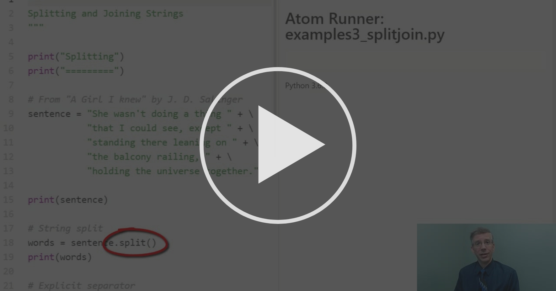 Splitting and Joining Strings - Basics of Lists | Coursera