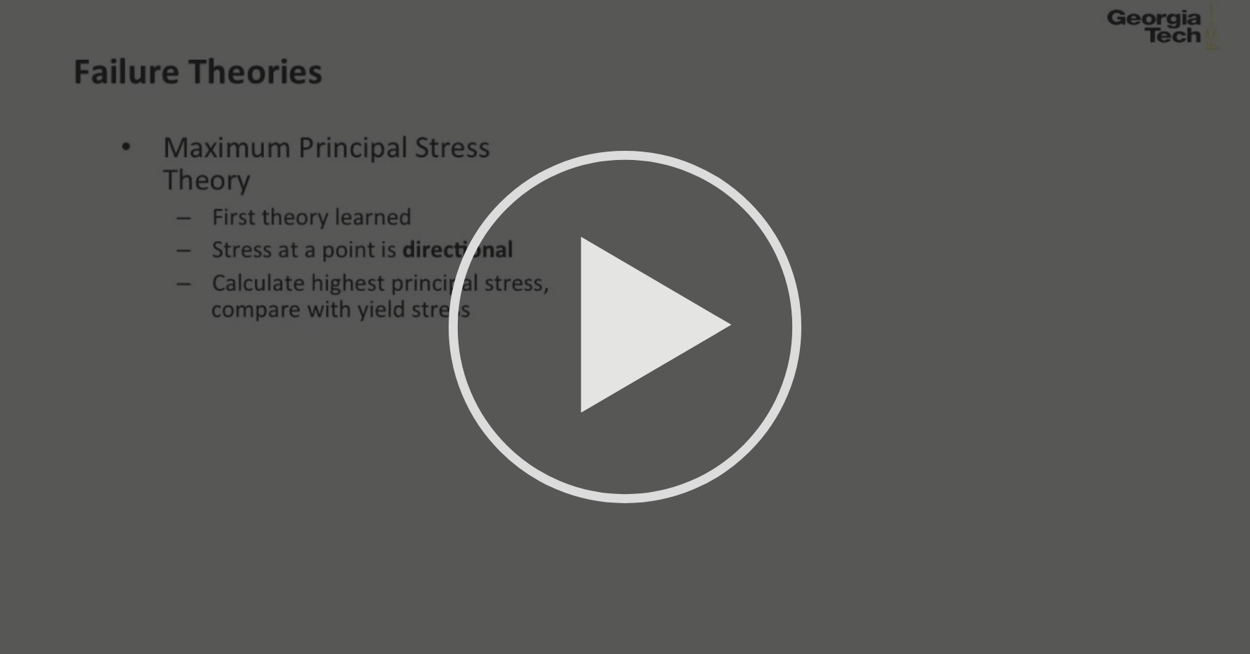 Module 27 Brittle Coulomb Mohr Theory Static Failure Theories Part