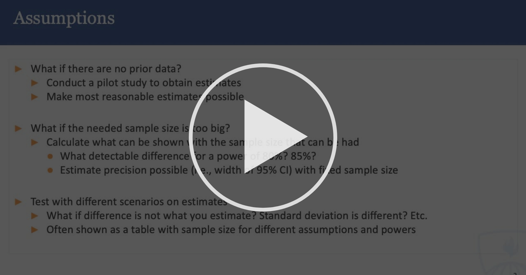 Practicalities - Clinical Trial Sample Size | Coursera