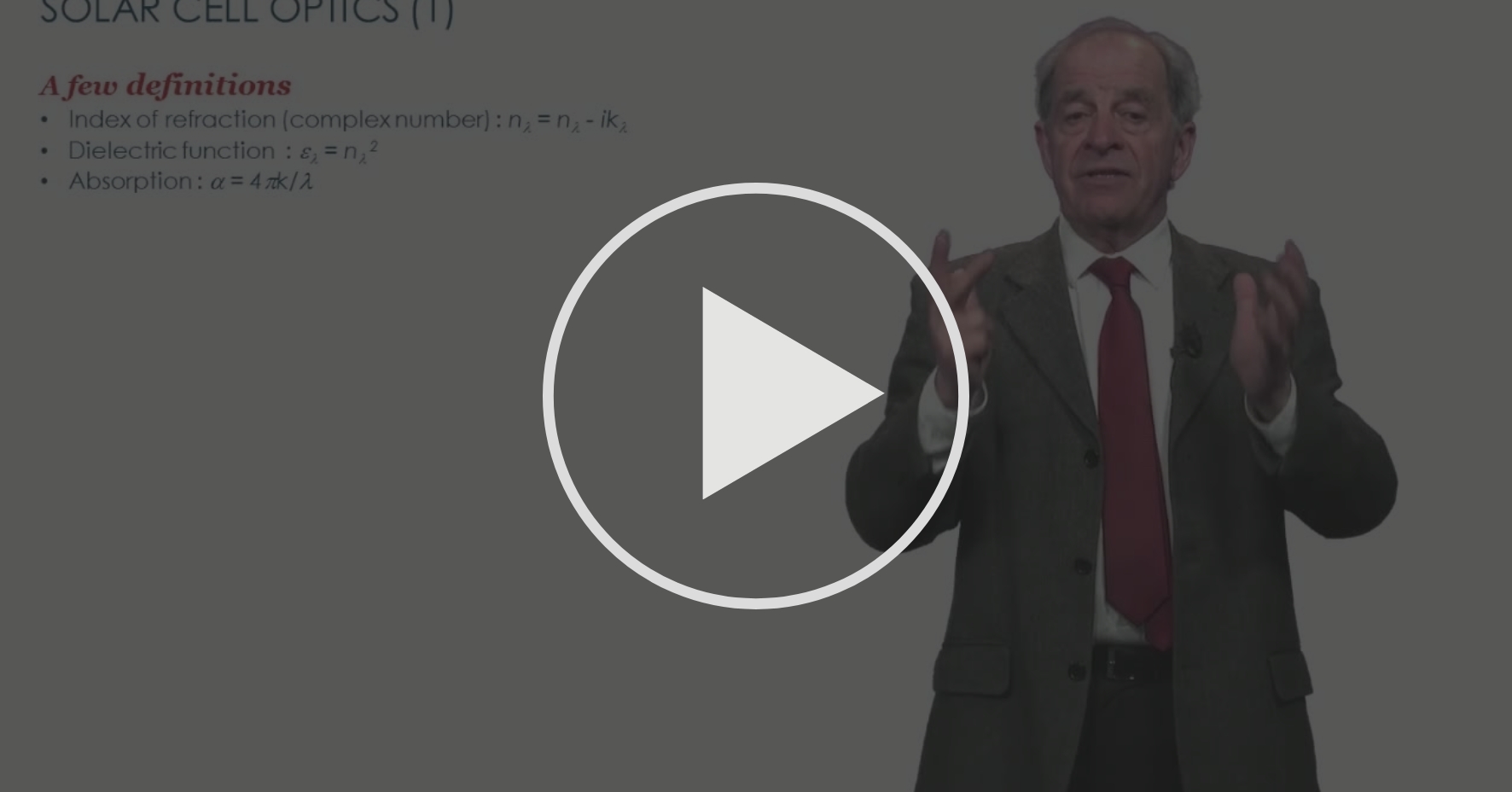 5. Solar Cell Optics Solar Cell Operation Coursera