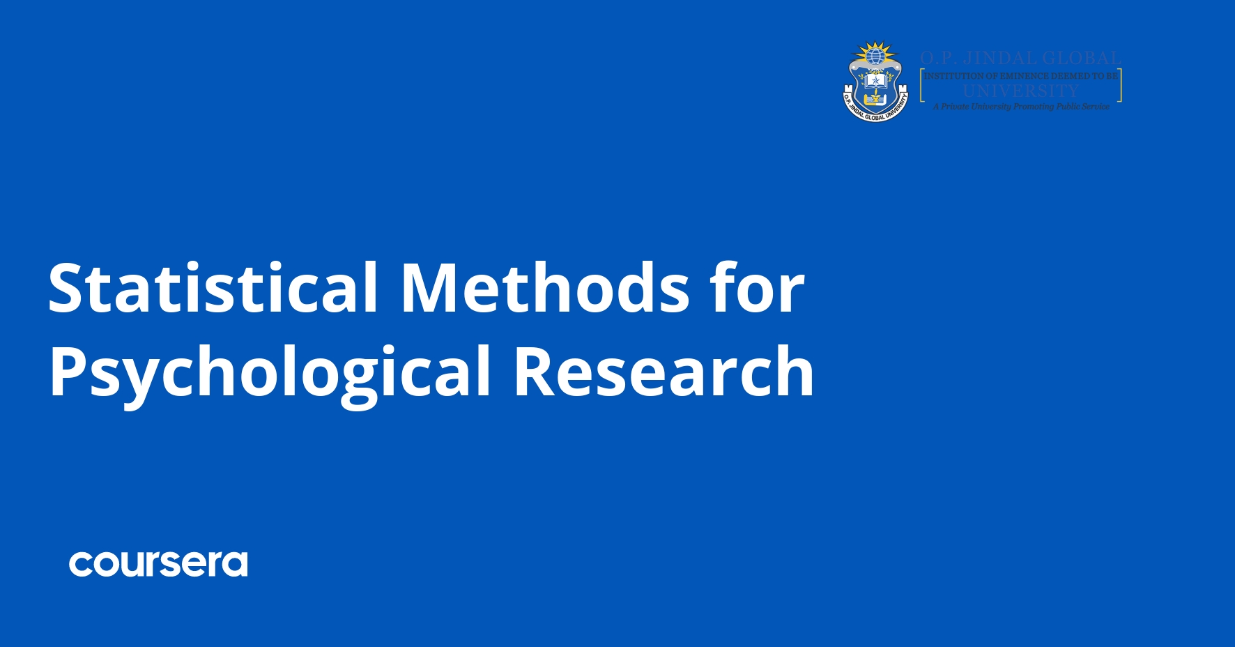 Statistical Methods for Psychological Research | Coursera