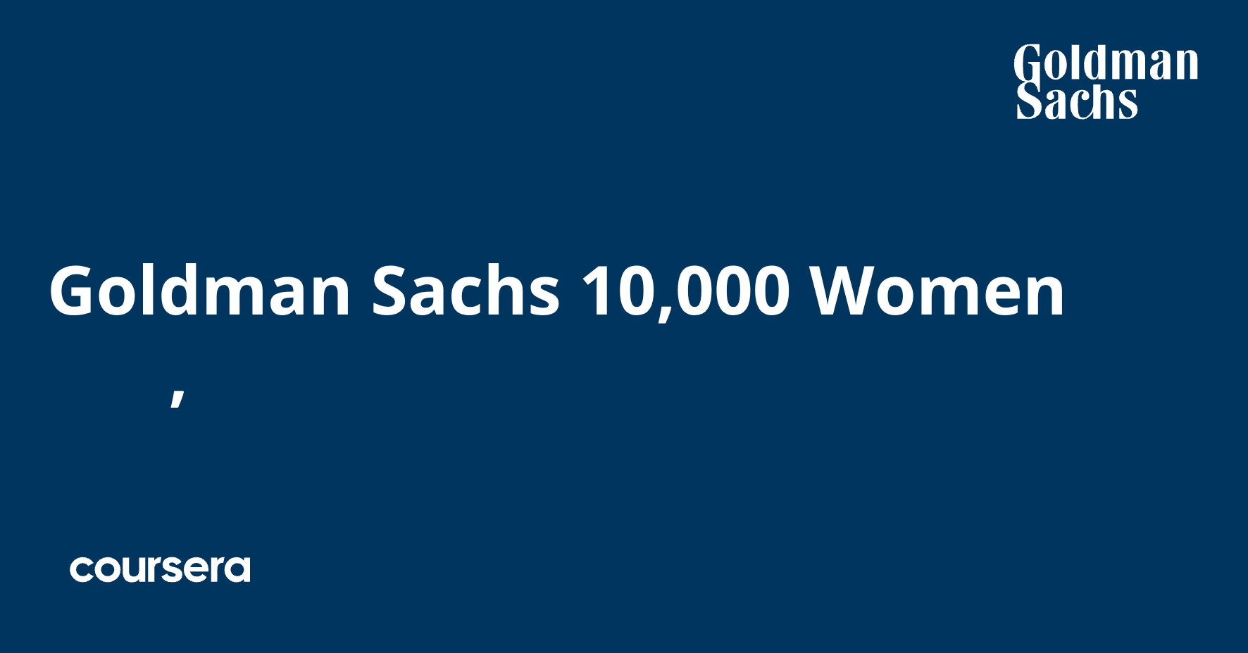 Goldman Sachs 10,000 Women के साथ, निधिकरण के मूल सिद्धांत