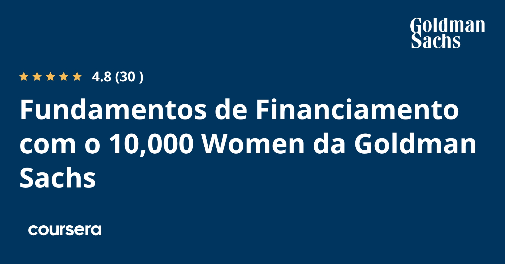 Fundamentos de Financiamento com o 10,000 Women da Goldman Sachs