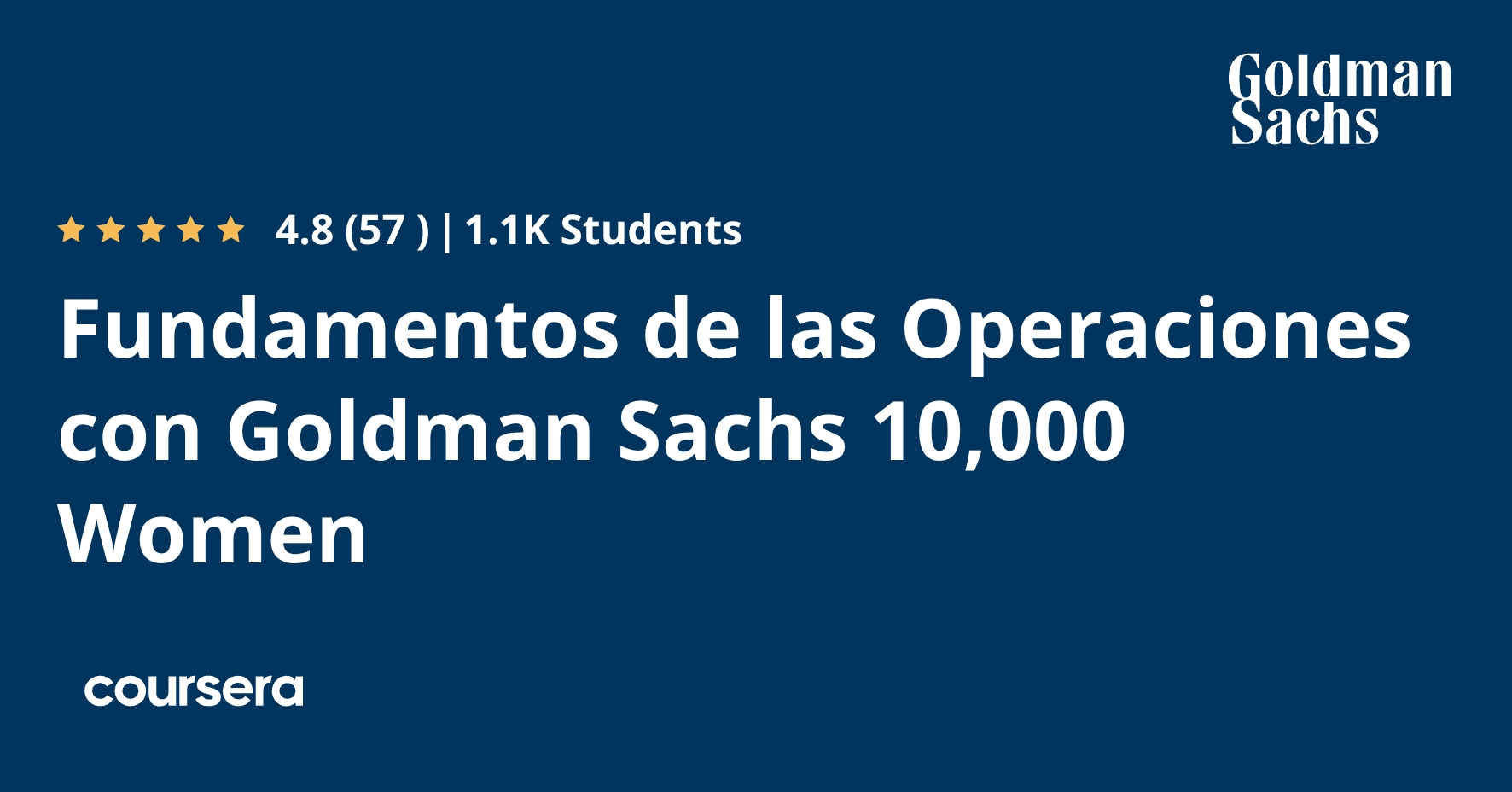 Fundamentos de las Operaciones con Goldman Sachs 10,000 Women