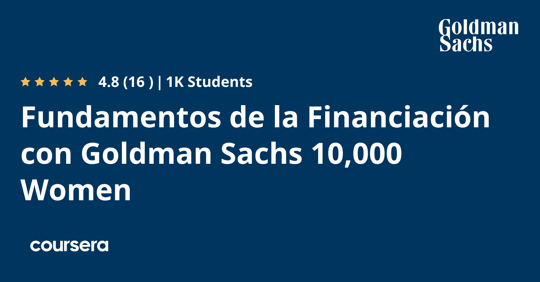 Fundamentos de la Financiación con Goldman Sachs 10,000 Women