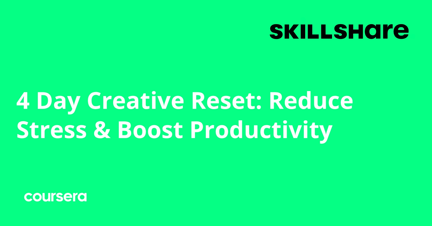4 Day Creative Reset: Reduce Stress & Boost Productivity
