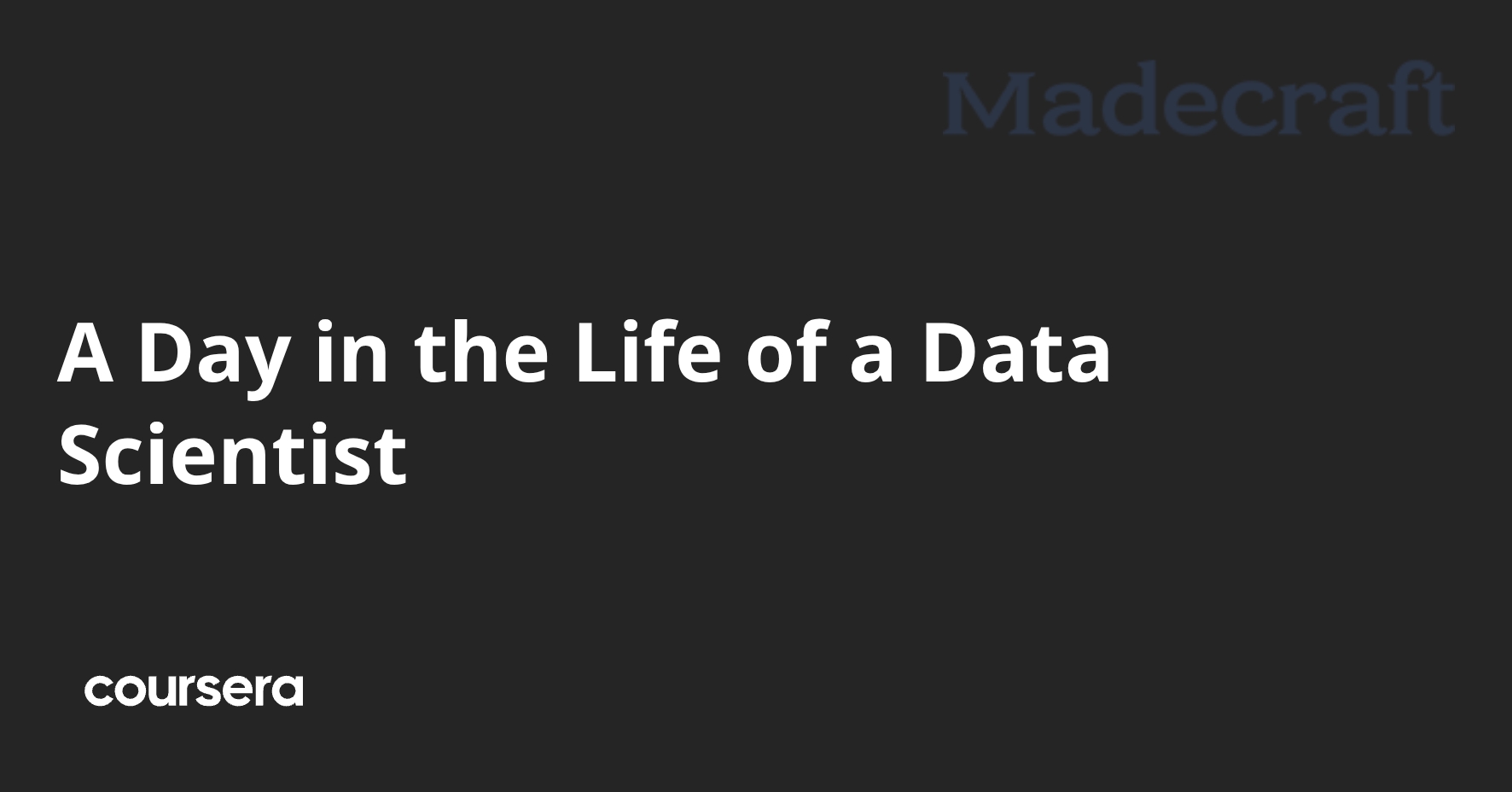 A Day in the Life of a Data Scientist