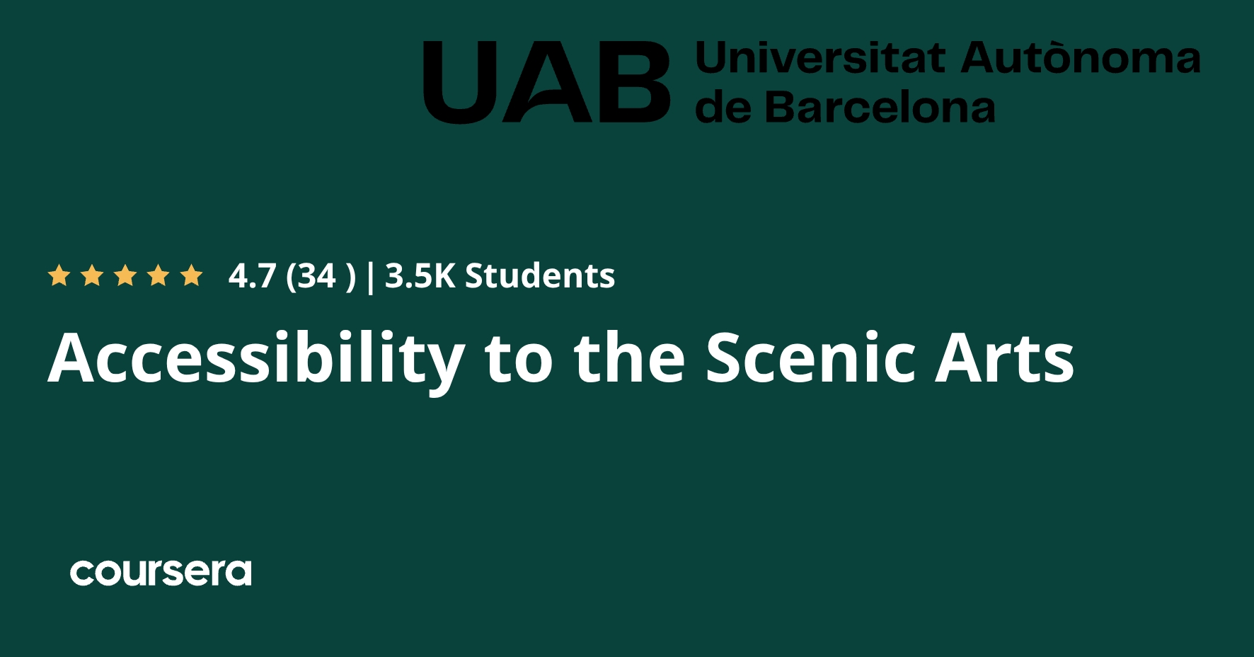 Accessibility to the Scenic Arts