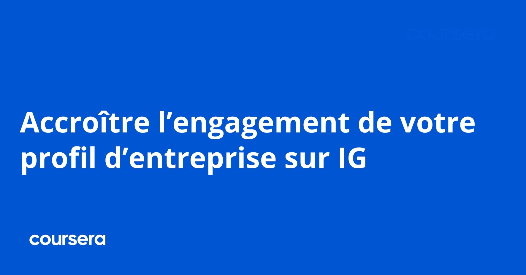 Accroître l’engagement de votre profil d’entreprise sur IG