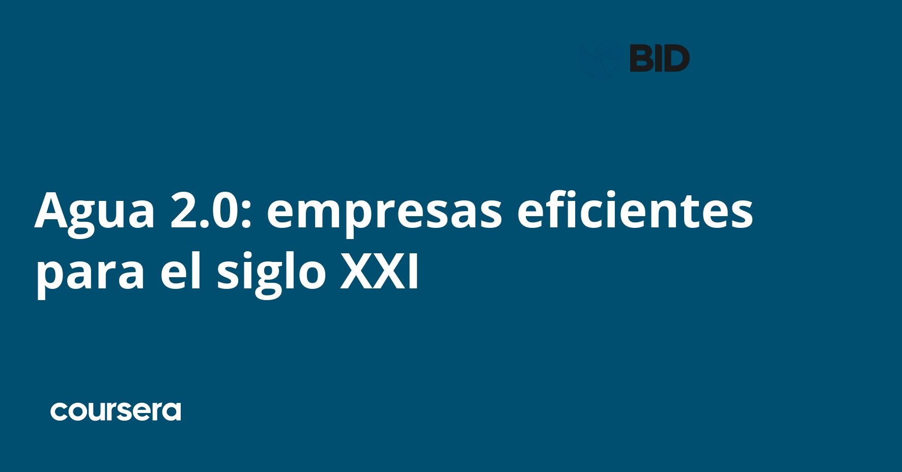 Agua 2.0: Efficient Water Utilities for the 21st Century