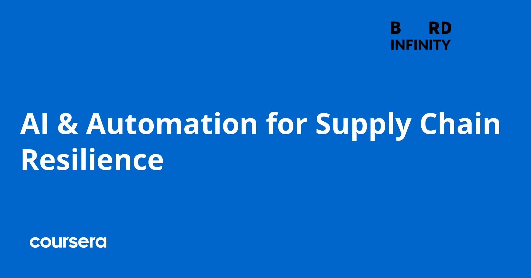 AI & Automation for Supply Chain Resilience