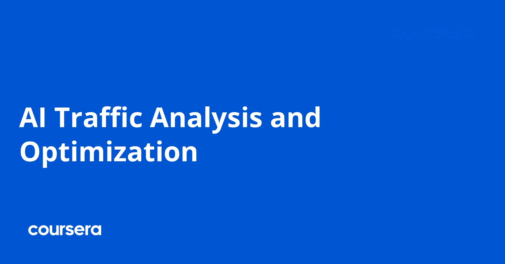 AI Traffic Analysis and Optimization