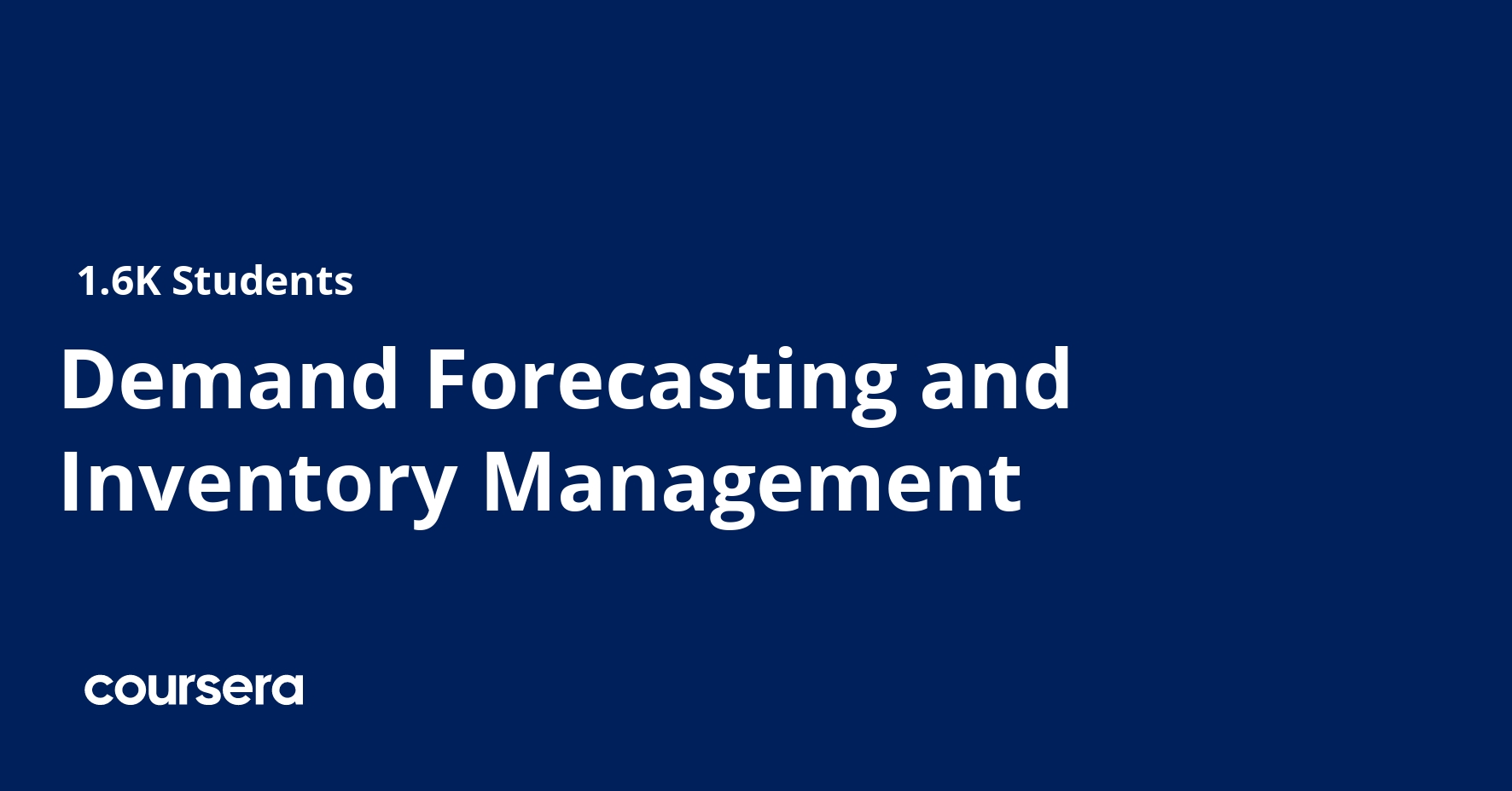 Demand Forecasting and Inventory Management