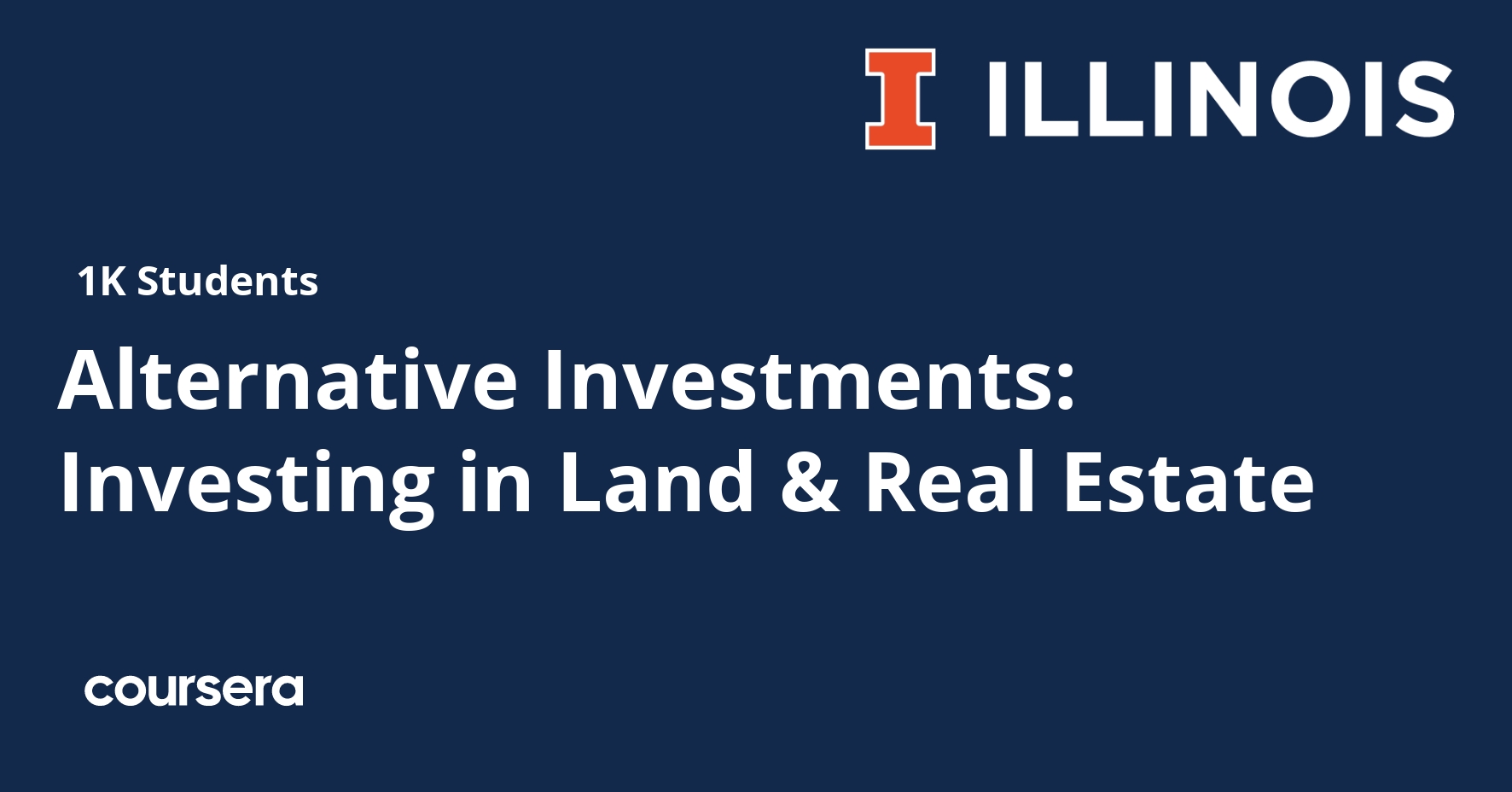 Alternative Investments: Investing in Land & Real Estate
