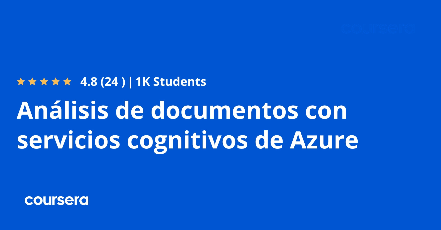 Análisis de documentos con servicios cognitivos de Azure