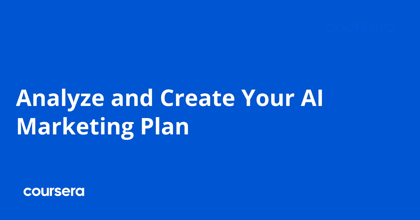 Analyze and Create Your AI Marketing Plan