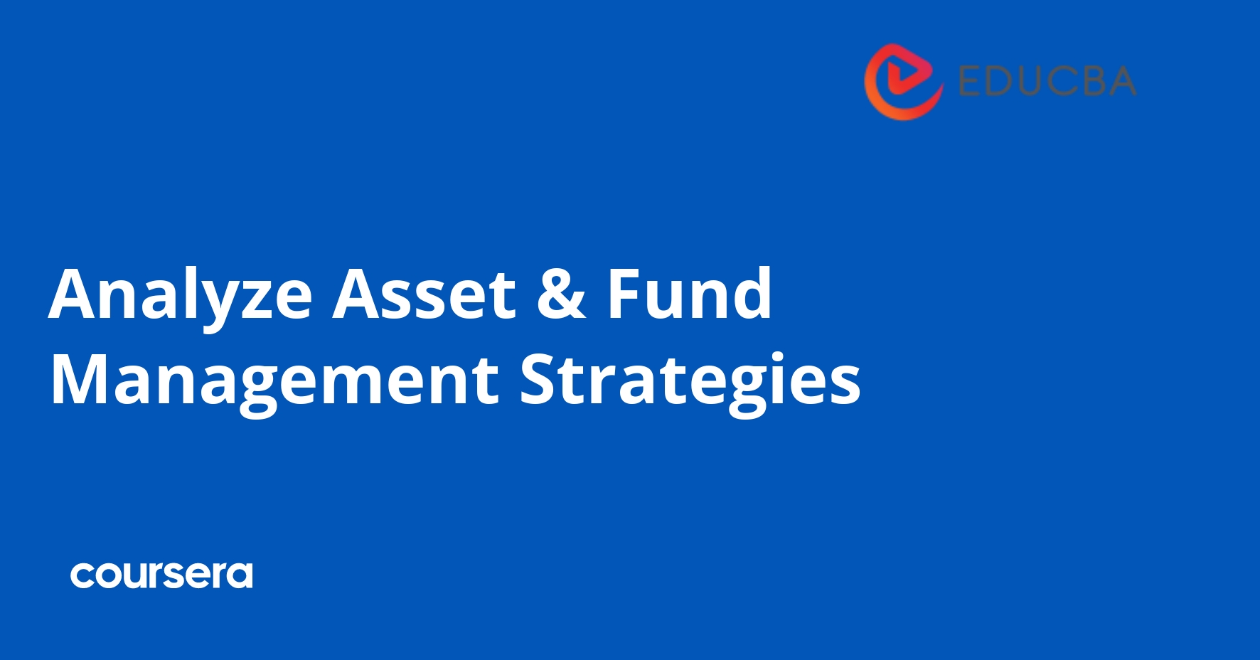 Analyze Asset & Fund Management Strategies