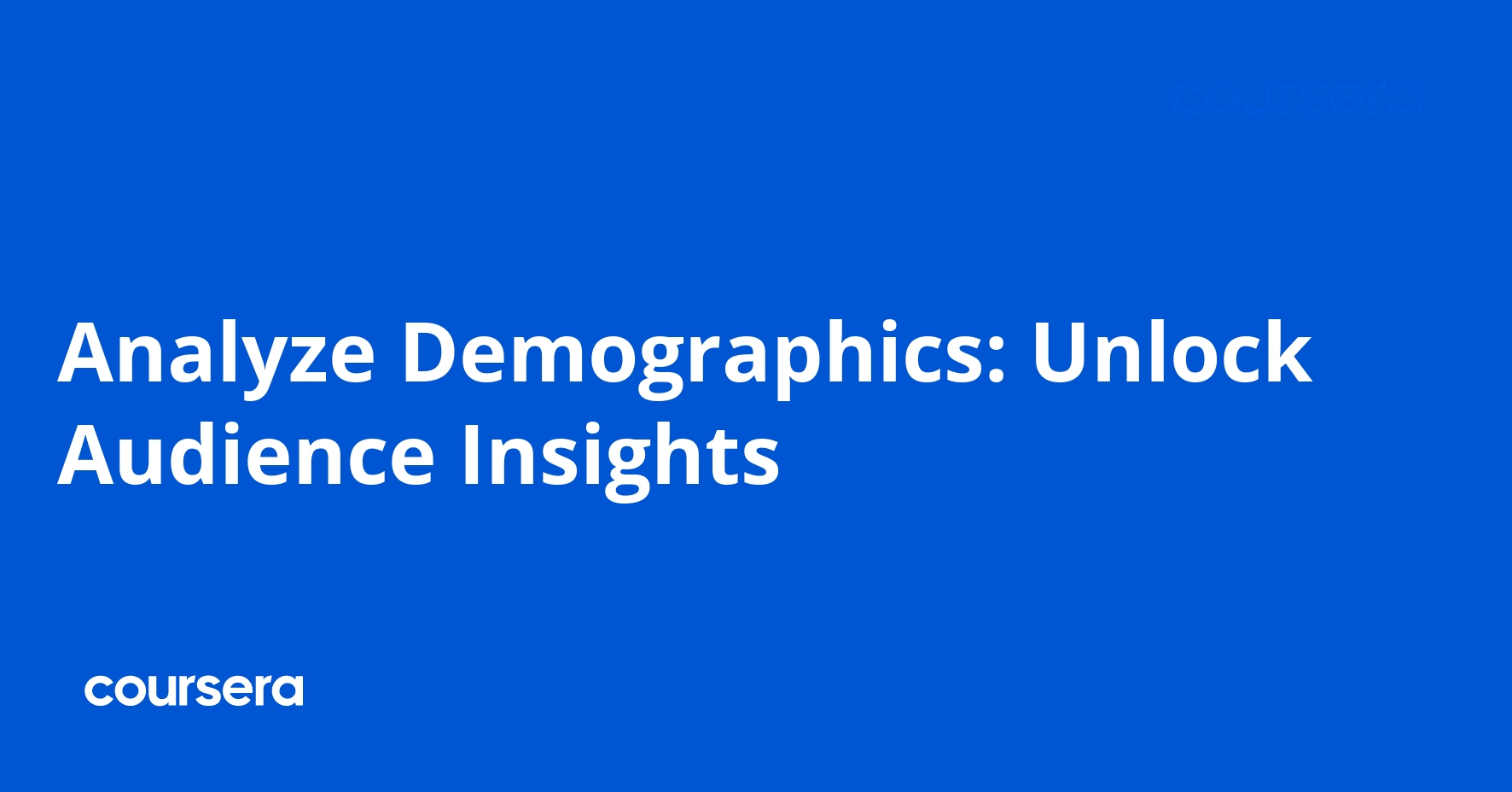 Analyze Demographics: Unlock Audience Insights