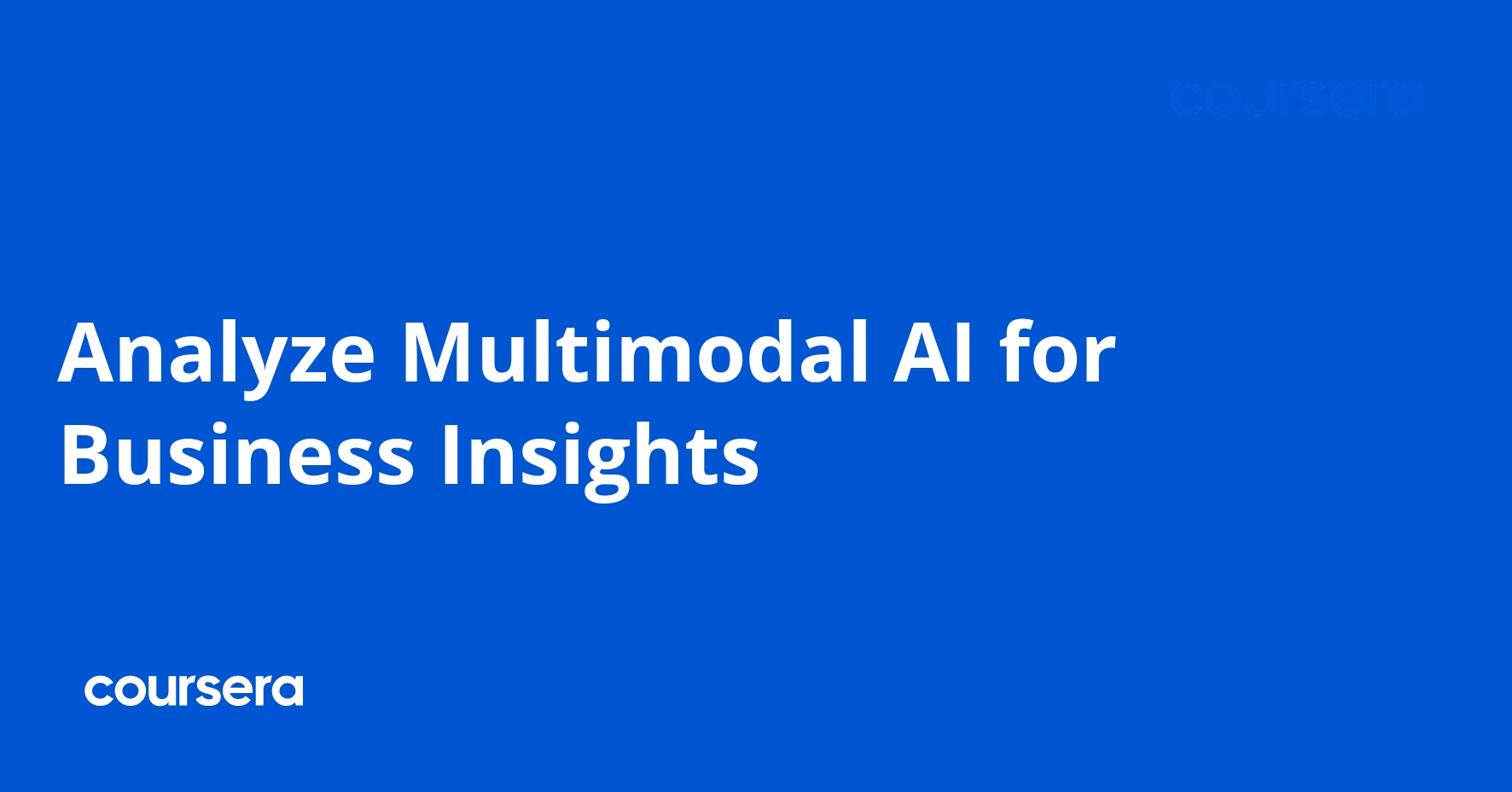 Analyze Multimodal AI for Business Insights