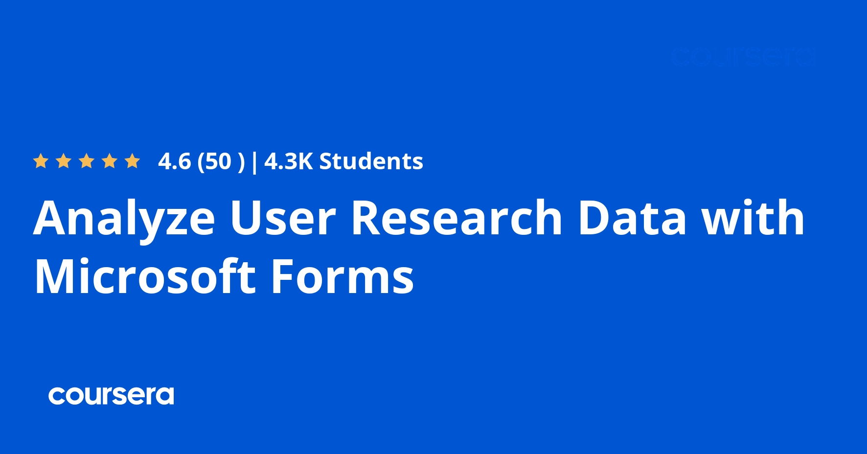 Analyze User Research Data with Microsoft Forms