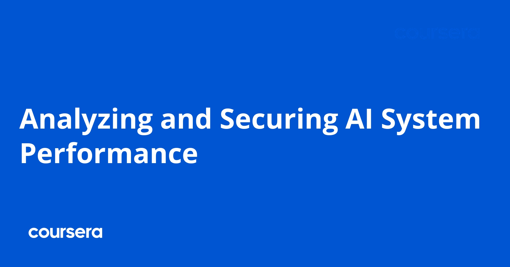 Analyzing and Securing AI System Performance