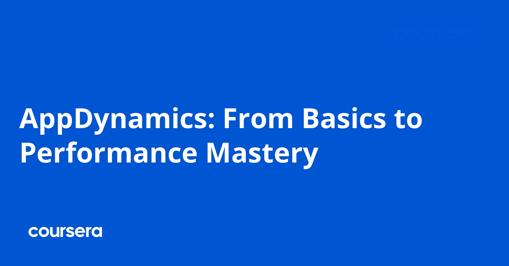 AppDynamics Basics to Performance Mastery