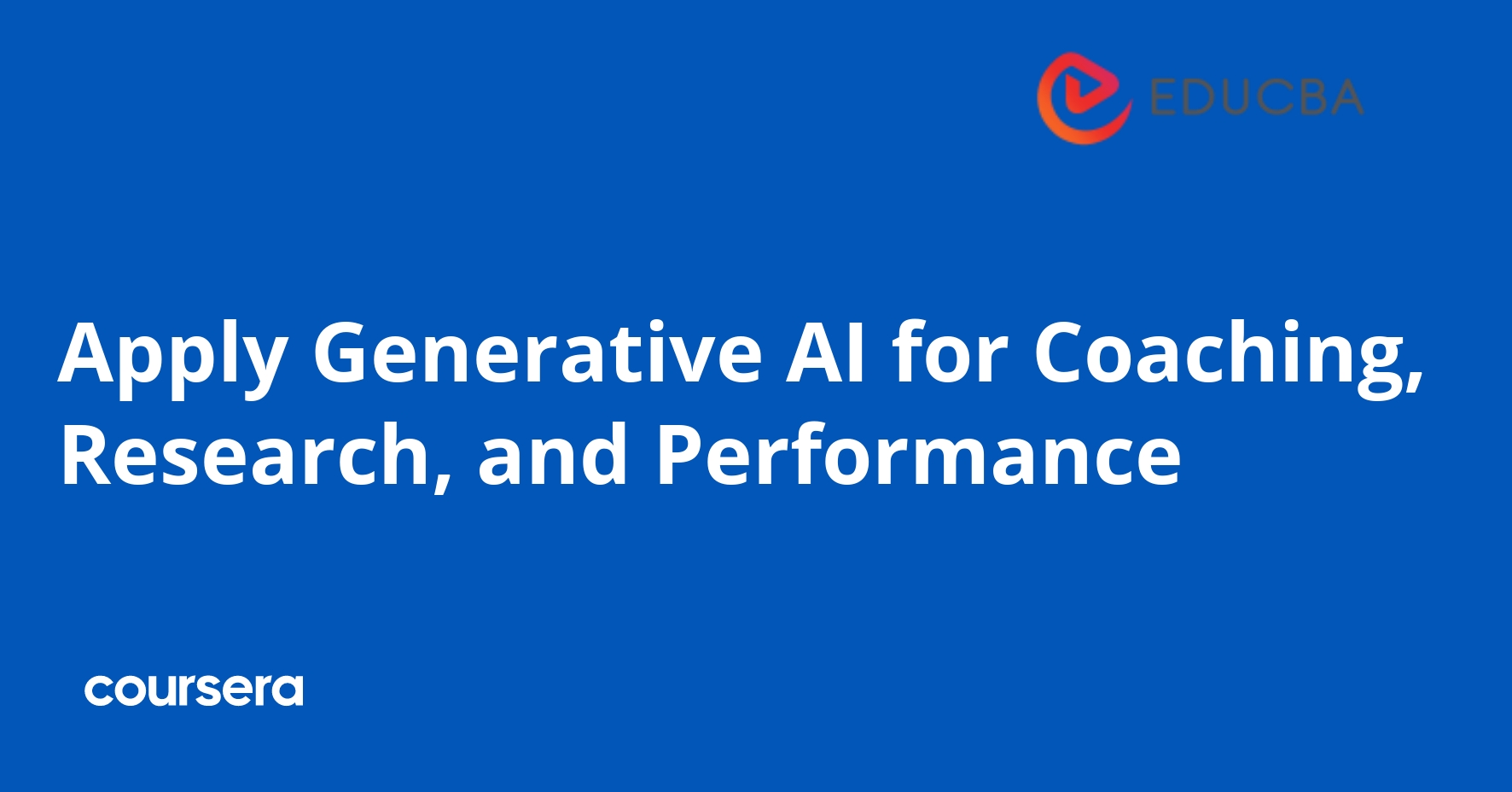 Generative AI for Coaching, Research, and Performance