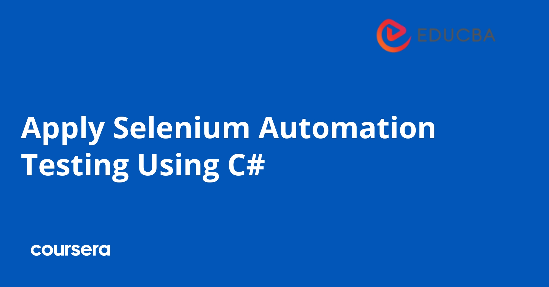 Apply Selenium Automation Testing Using C#