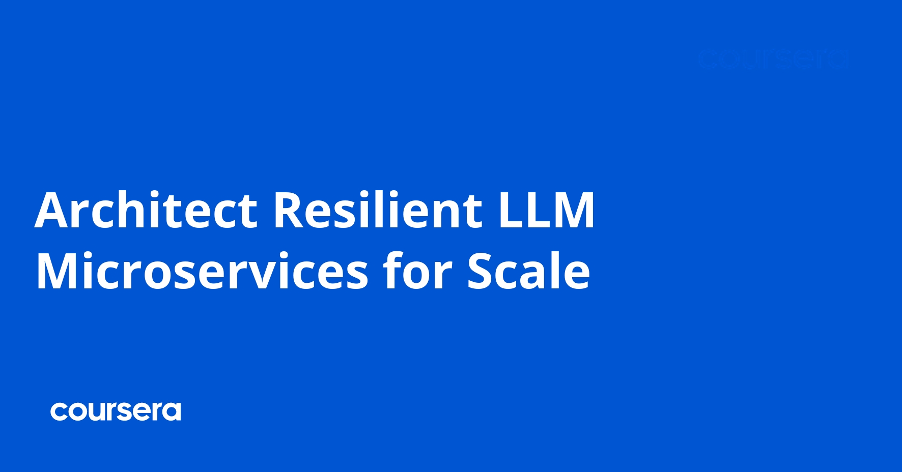Architect Resilient LLM Microservices for Scale