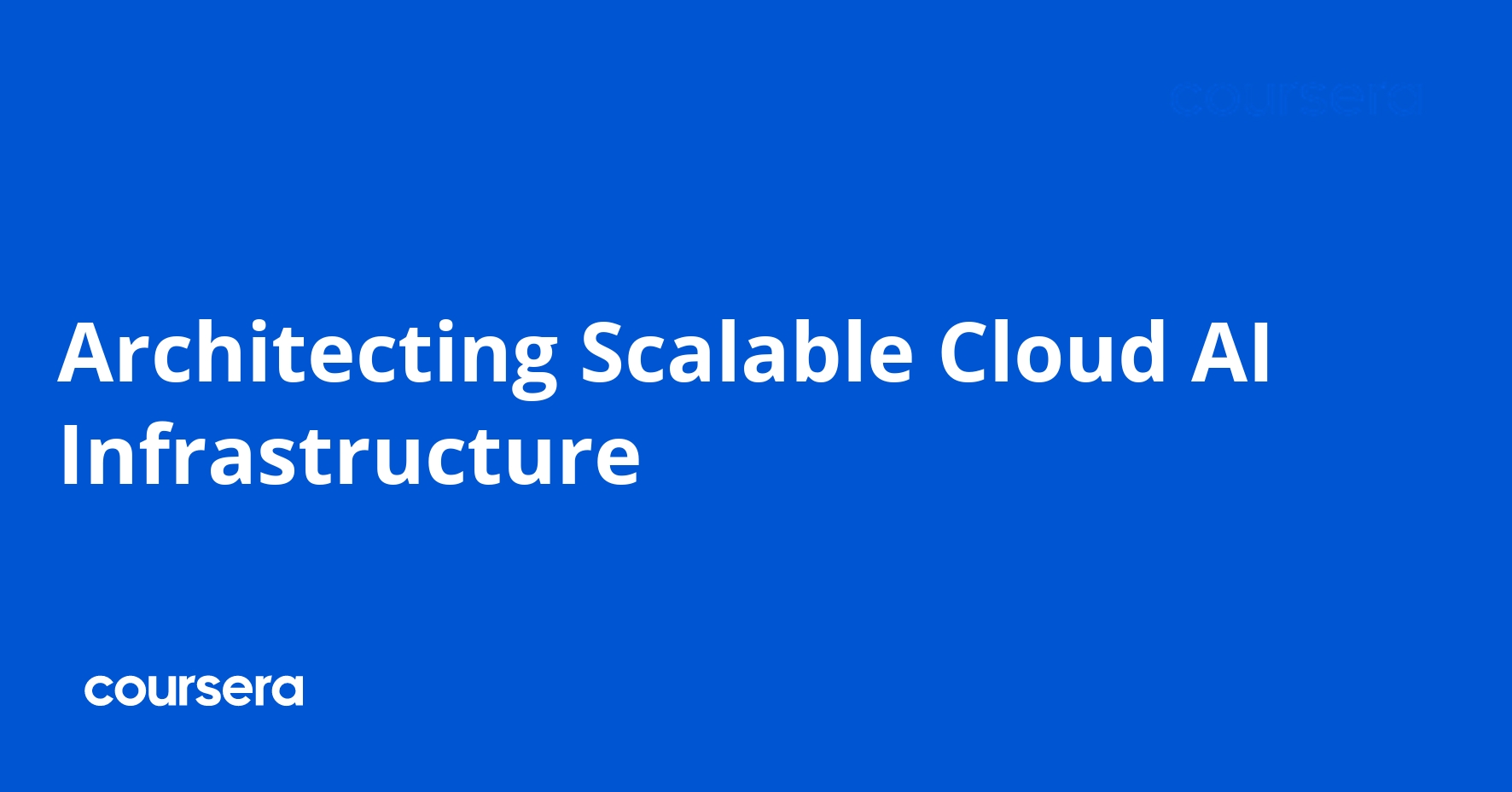 Architecting Scalable Cloud AI Infrastructure