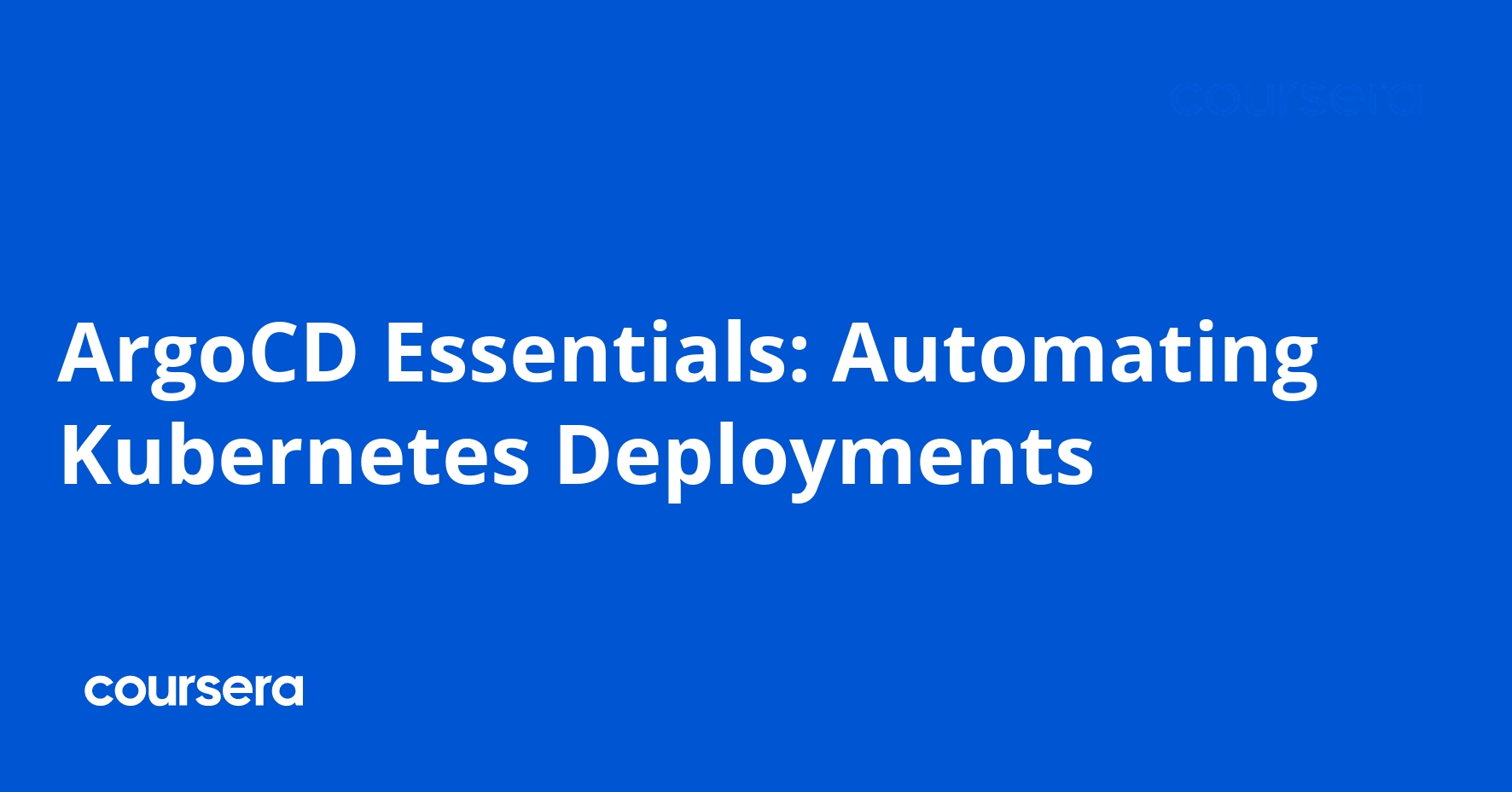ArgoCD Essentials: Automating Kubernetes Deployments