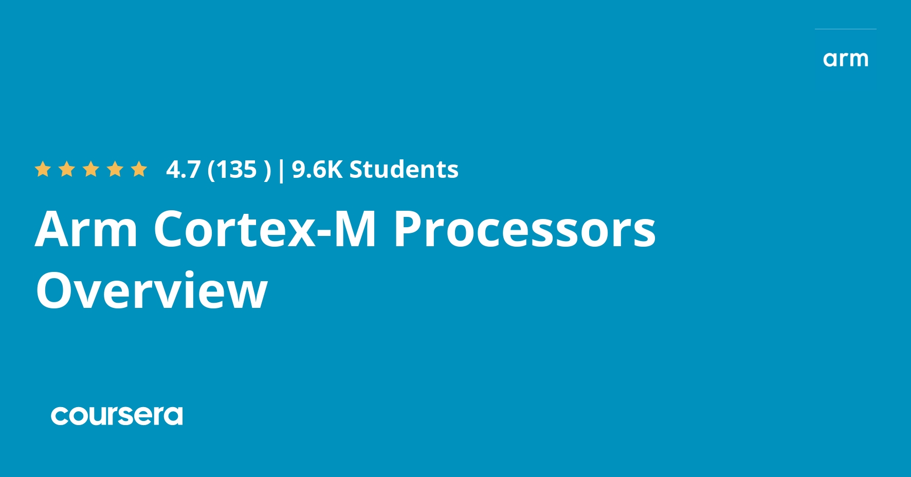 Arm CortexM Processors Overview Coursera