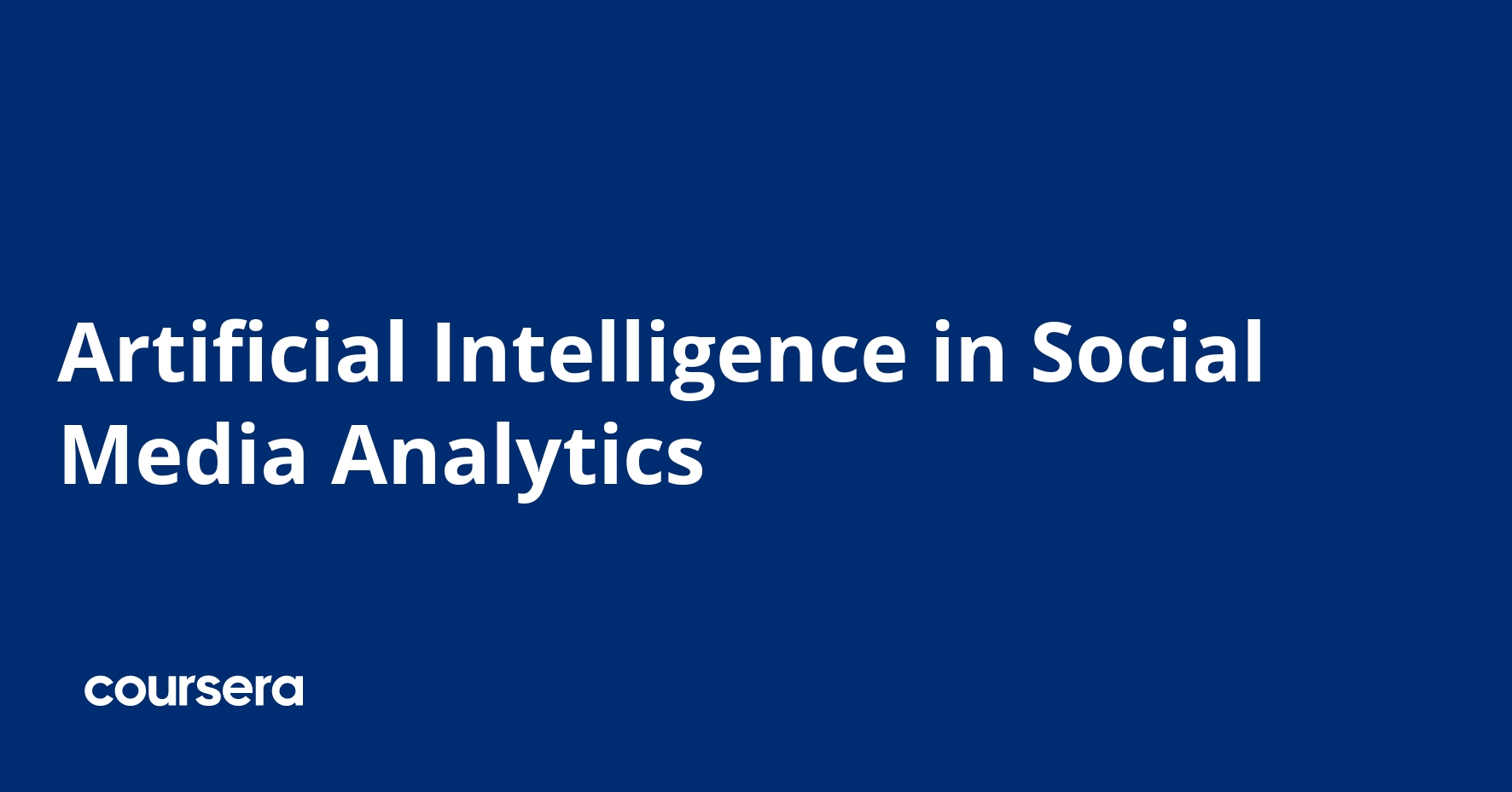 Artificial Intelligence in Social Media Analytics