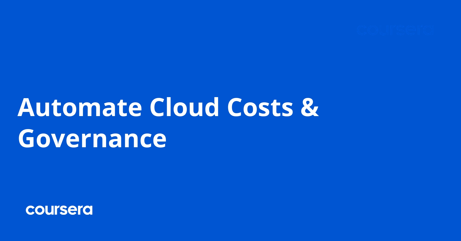 Automate Cloud Costs & Governance