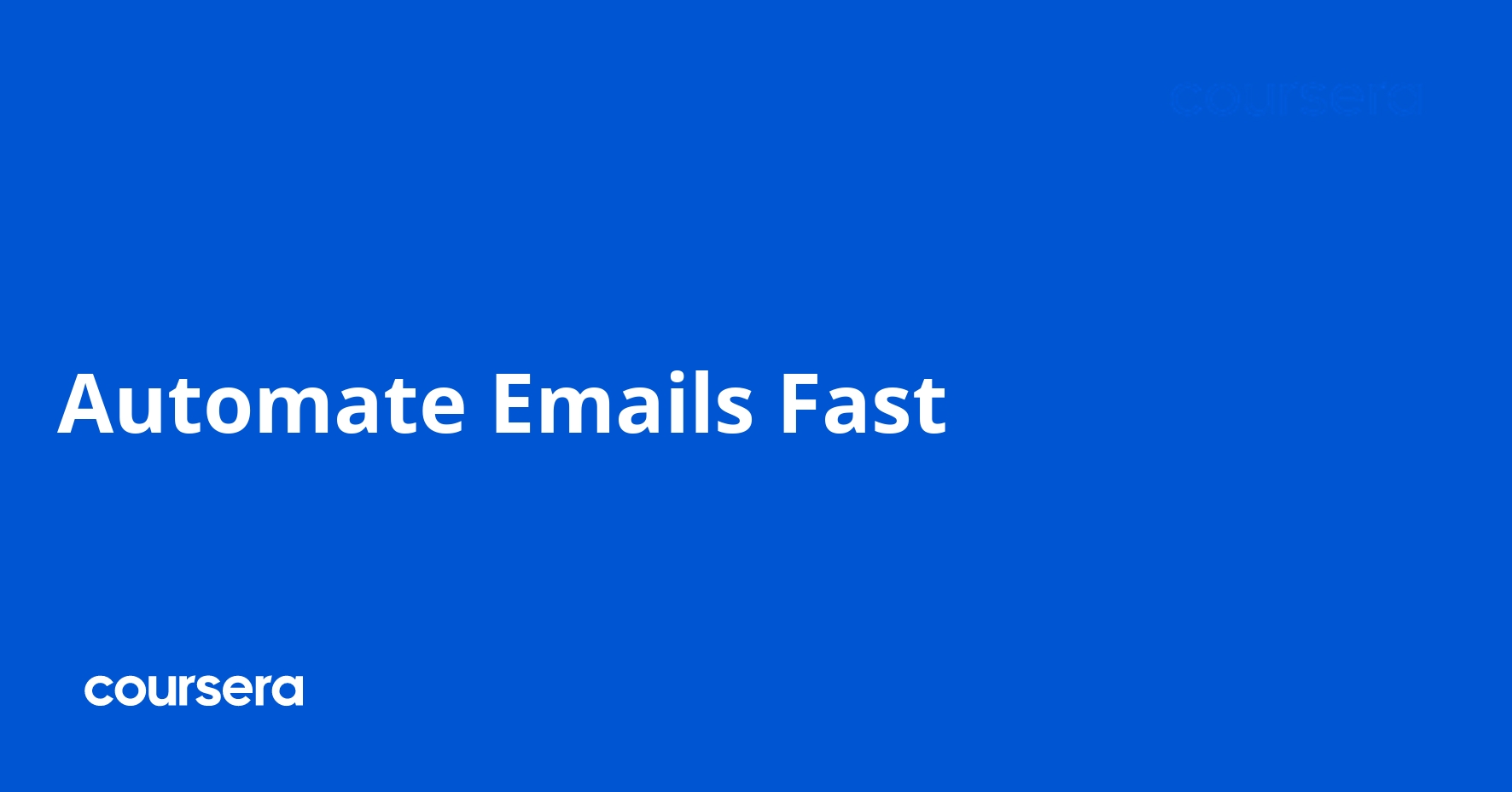 Automate Emails Fast