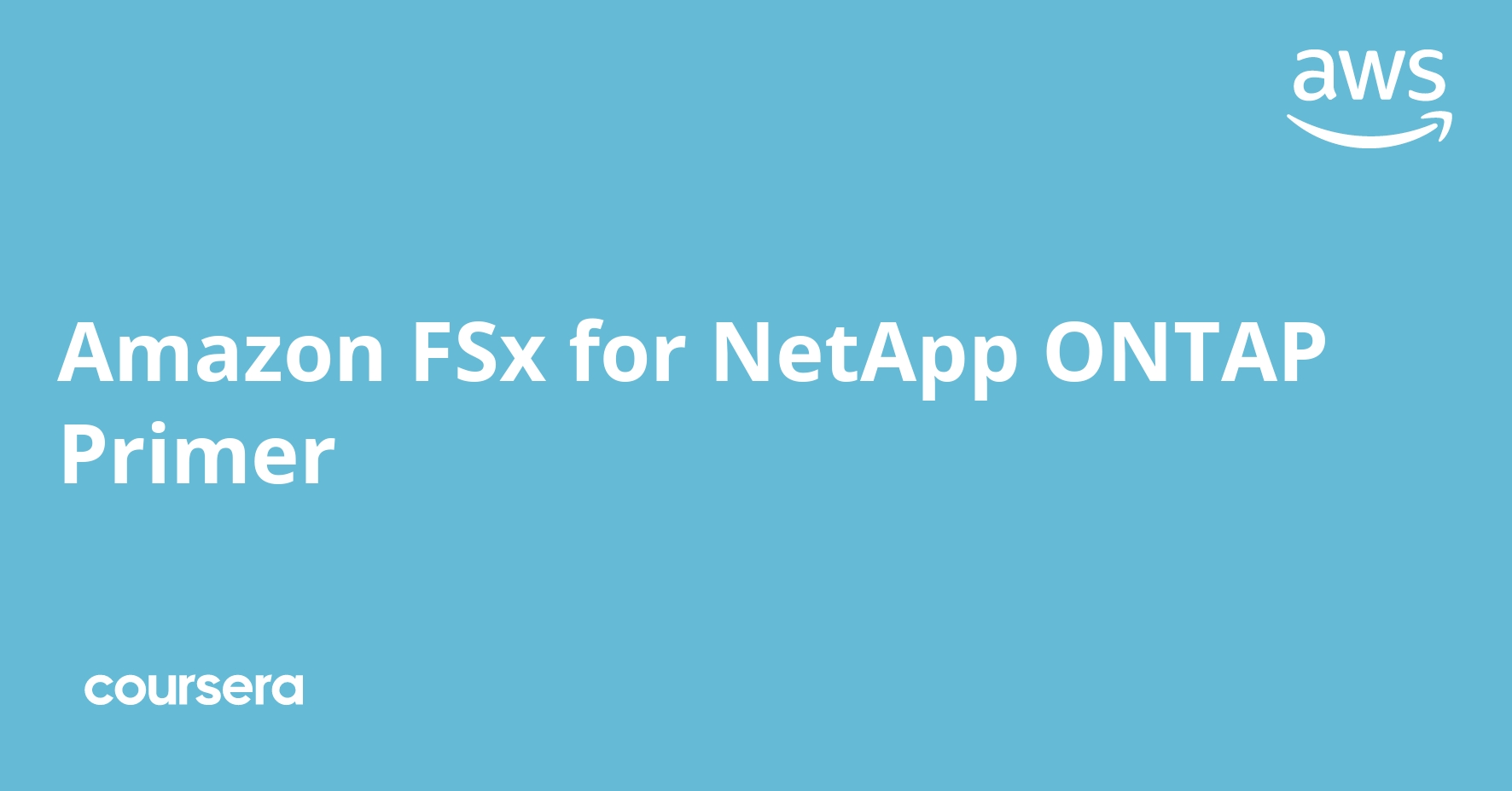 Amazon FSx for NetApp ONTAP Primer | Coursera