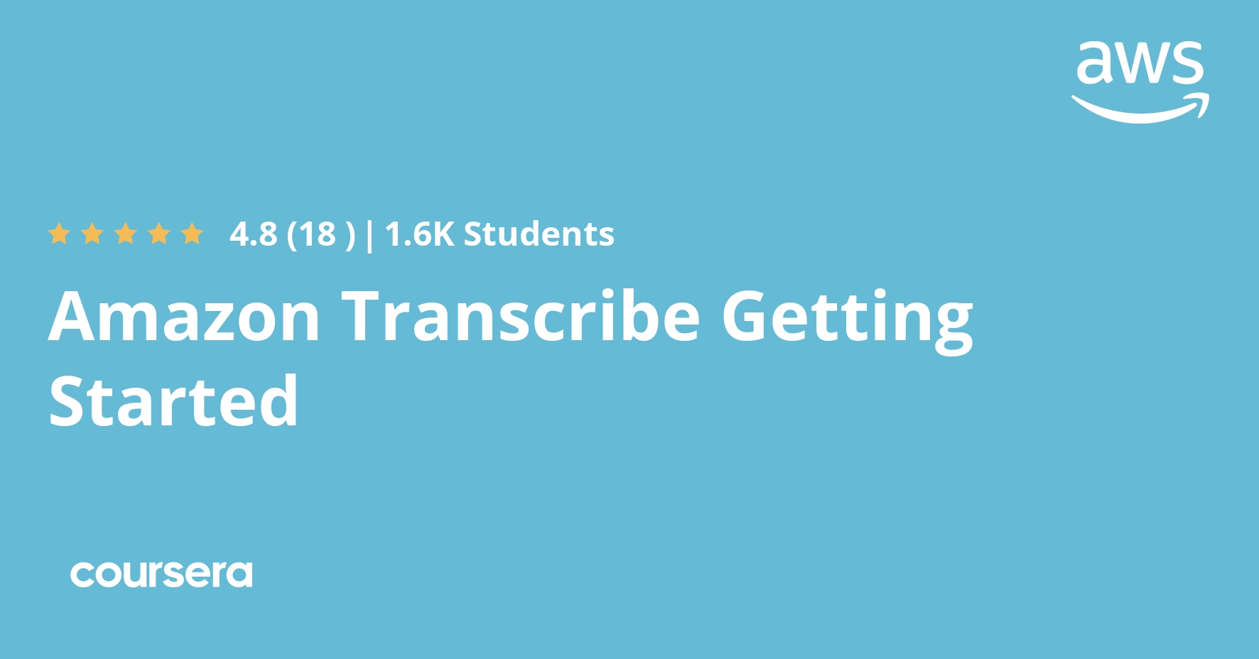 Amazon Transcribe Getting Started Coursera